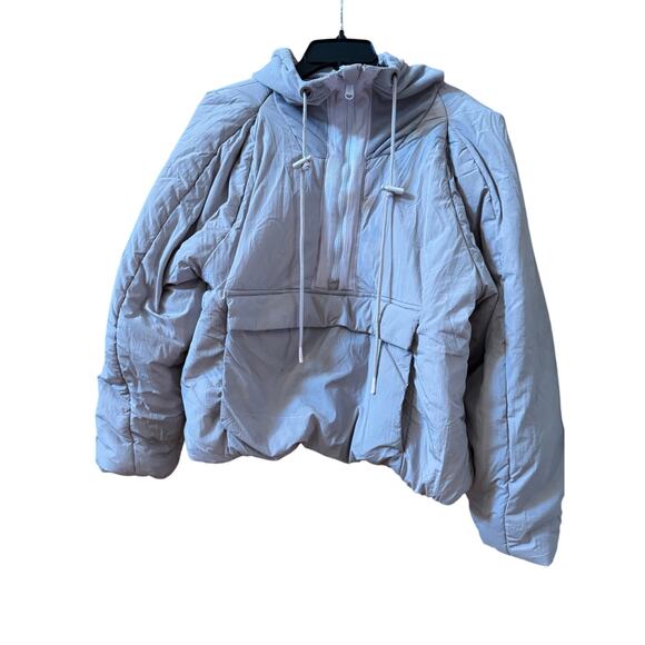 Free People, Women's, In A Pillow Puffer Pullover, Oyster, medium - Picture 4 of 8